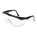 MCR Safety TK110 Tomahawk Black Nylon Frame Wraparound Safety Glasses - Clear Lens (12-Piece/Box) image number 1