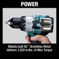 Hammer Drills | Makita XFD14T 18V LXT Brushless Lithium-Ion 1/2 in. Cordless Driver Drill Kit with 2 Batteries (5 Ah) image number 10