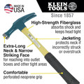 Claw Hammers | Klein Tools 807-18 Electrician's Straight-Claw Hammer image number 1