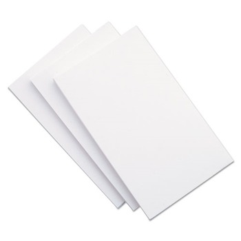 Universal UNV47245 Unruled 5 in. x 8 in. Index Cards - White (500-Piece/Pack)