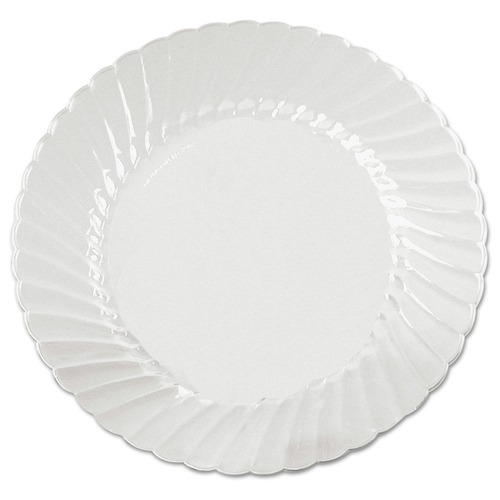 WNA WNA CW9180 Classicware 9 in. Plastic Plates - Clear (18-Piece/Bag, 10 Bags/Carton) image number 0