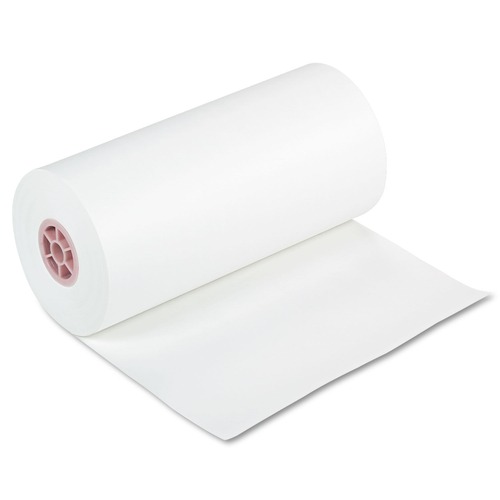 Copy & Printer Paper | Pacon P5618 40 lbs. 18 in. x 1000 ft. Kraft Paper Roll - White (1 Roll) image number 0