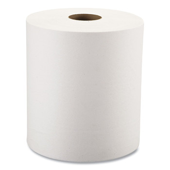 Windsoft WIN1190 1-Ply 8 in. x 600 ft. Hardwound Paper Towels - White (12 Rolls/Carton)