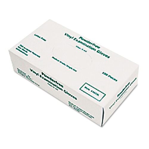 MCR Safety 5010L 5 mil, Medical Grade, Disposable Vinyl Gloves - Large, White (100/Box) image number 0