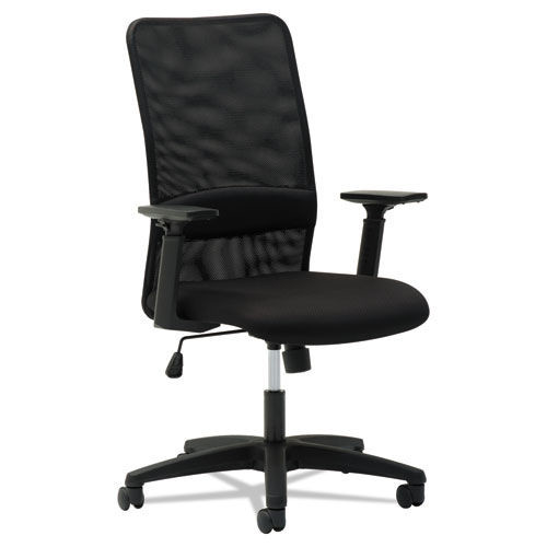  | OIF OIFSM4117 225 lbs. Capacity 16 - 20.5 in. Seat Height Mesh High-Back Chair - Black image number 0