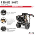 Simpson 60843 PowerShot 4400 PSI 4.0 GPM Professional Gas Pressure Washer with AAA Triplex Pump image number 8