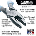 Klein Tools J2000-9NECRTP Fish Tape Pull/ Crimping 9 in. Lineman's Pliers image number 1
