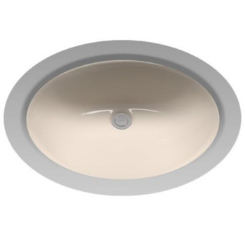 TOTO LT579G#03 Rendezvous Undermount Vitreous China 19.25 in. x 16.25 in. Round Bathroom Sink (Bone)