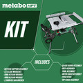 Table Saws | Metabo HPT C10RJSM 15 Amp 10 in. Corded Table Saw with Fold and Roll Stand image number 1