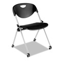 test | Alera ALESL651 SL Series Nesting Stack Chair with Casters - Black (2/Carton) image number 0