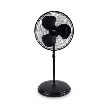 FLOOR FANS | Alera ALEFANP16B 120V 0.37 Amp 3-Speed 16 in. Corded Pedestal Stand Fan - Black