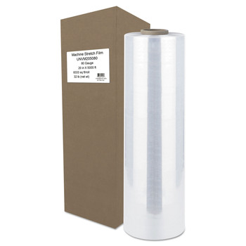 OFFICE AND OFFICE SUPPLIES | Universal UNVM205080 20 in. x 5000 ft. 20.3 micron, Machine Stretch Film - Clear (1 Roll)