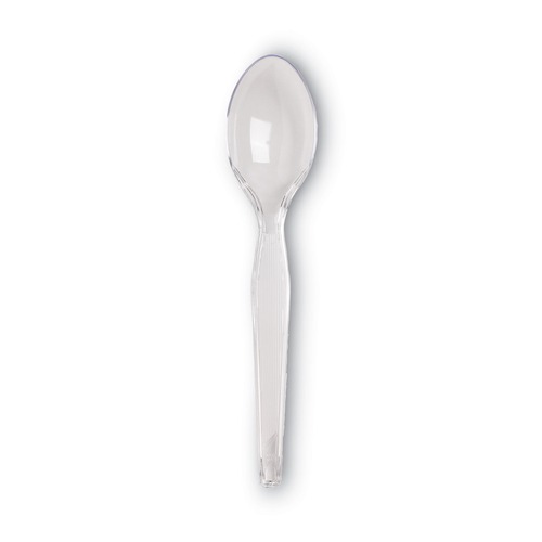 Just Launched | Dixie TH017 Heavyweight 6 in. Teaspoon - Crystal Clear (1000/Carton) image number 0