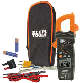 Klein Tools CL800 Digital AC TRMS Low Impedance Cordless Auto-Range Clamp Meter Kit