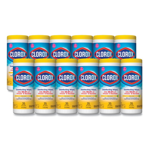 Cleaning Supplies | Clorox 01594 Citrus Blend Disinfecting Wipes (12/Carton) image number 0