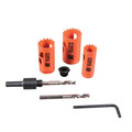 Hole Saws | Klein Tools 32905 Electrician's Hole Saw Kit with Arbor image number 5