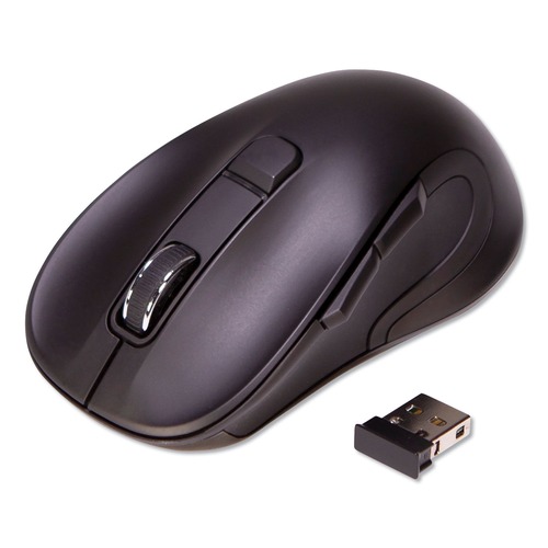  | Innovera IVR62500 Hyper-Fast 2.4 GHz Frequency/26 ft. Wireless Range, Right Hand Use, Scrolling Mouse - Black image number 0