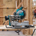 Miter Saws | Makita GSL03M1 40V Max XGT Brushless Lithium-Ion 10 in. Cordless AWS Capable Dual-Bevel Sliding Compound Miter Saw Kit (4 Ah) image number 8