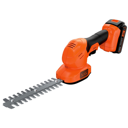 Hedge Trimmers | Black & Decker BCSS820C1 20V MAX Lithium-Ion 3/8 in. Cordless Shear Shrubber Kit (1.5 Ah) image number 0