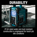 Makita XRM10 18V LXT/12V Max CXT Lithium-Ion Cordless Bluetooth Job Site Charger/Radio (Tool Only) image number 6
