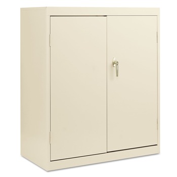 Alera ALECME4218PY 36 in. x 42 in. x 18 in. Economy Assembled Storage Cabinet with Fixed Shelves - Putty