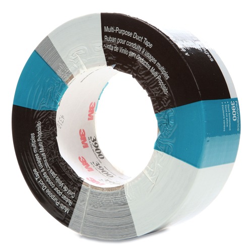3M 3900 3 in. Core 48 mm x 54.8 m Multi-Purpose Duct Tape - Silver (1-Roll) image number 0
