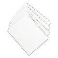 Avery 82174 Preprinted Legal Exhibit 26-Tab 'L' Label 11 in. x 8.5 in. Side Tab Index Dividers - White (25-Piece/Pack) image number 1