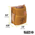 Tool Belts | Klein Tools 5125L 5-Pocket Leather Tool Pouch with Chain Tape Thong image number 1