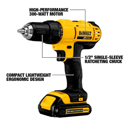 2 DEWALT Cordless Drill Combo Kit, 20-Volt Lith-Ion 2-Tool 1.5AH DCK240C2 NEW*