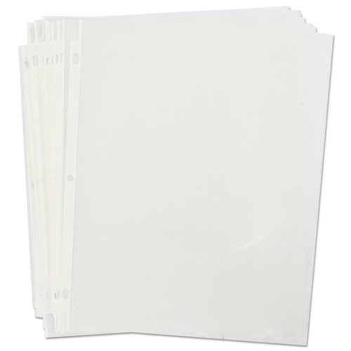 Universal UNV21127 Letter Size Nonglare Economy Top-Load Poly Sheet Protectors - Clear (200/Box) image number 0