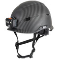 Hard Hats | Klein Tools 60515 Premium KARBN Pattern Non-Vented Class E Safety Helmet with Headlamp image number 0