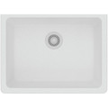 Elkay ELGU2522WH0 Quartz Undermount 24-5/8 in. x 18-1/2 in. Single Bowl Sink (White) image number 1