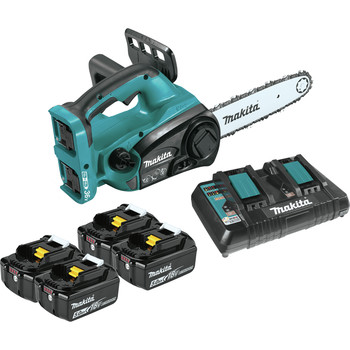Makita Xcu02pt1 18v X2 36v Lxt Lithium Ion Cordless 12 In Chain Saw Kit With 4 Batteries 5 0ah Tyler Tool