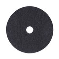 Cleaning and Janitorial Accessories | Boardwalk BWK4020BLA 20 in. dia. Stripping Floor Pads - Black (5-Piece/Carton) image number 0