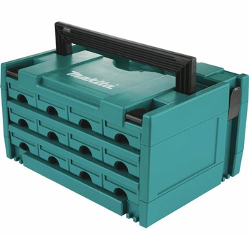 TOOL STORAGE | Makita P-84327 MAKPAC 12 Drawers 8-1/2 in. x 15-1/2 in. x 11-5/8 in. Interlocking Case