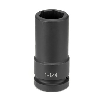 Grey Pneumatic 4040DT 1 in. Drive x 1-1/4 in. Extra-Deep Thin-Wall Impact Socket