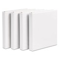 Avery 17575 11 in. x 8.5 in. 3 Rings, 1 in. Capacity, Durable View Binder with DuraHinge and Slant Rings - White (4/Pack) image number 1