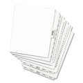 Avery 01077 Preprinted Legal Exhibit 10-Tab '77-ft Label 11 in. x 8.5 in. Side Tab Index Dividers - White (25-Piece/Pack) image number 1