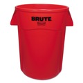 Rubbermaid Commercial FG264360RED Brute 44 Gallon Vented Round Trash Receptacle - Red image number 1
