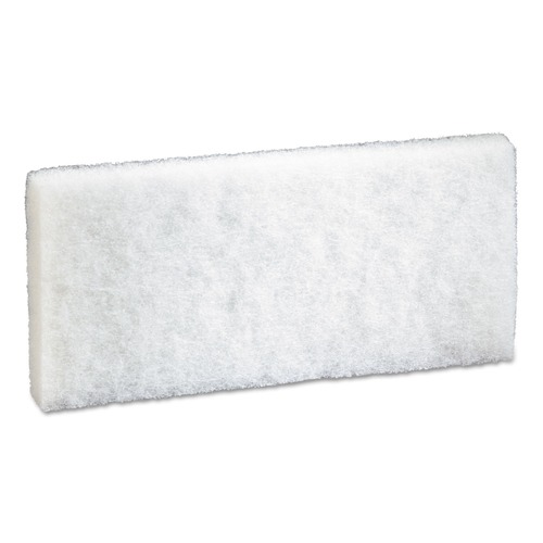 3M 8440 Doodlebug 10 in. x 4.63 in. Scrub Pads - White (20/Carton) image number 0