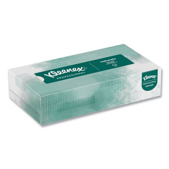 Kleenex 21601BX Naturals 2-Ply Facial Tissue - White (125 Sheets/Box)