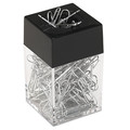 Universal A7072211A Paper Clips with Magnetic Dispenser - Small, Silver (100 Clips/Pack, 12 Packs/Carton) image number 1