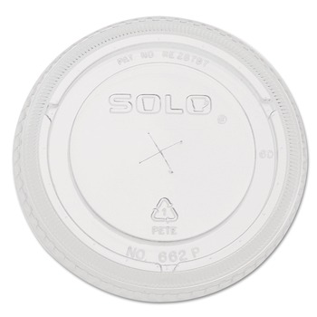 CUPS AND LIDS | Dart 662TS Straw-Slot Cold Cup Lids for 9 oz. - 20 oz. Cups - Clear (100-Piece/Pack)