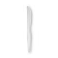 Cutlery | Dixie KH207 Heavyweight Plastic Cutlery Knives - White (100/Box) image number 1