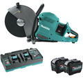 Concrete Saws | Makita GEC01PL 80V max XGT (40V max X2) Brushless Lithium-Ion 14 in. Cordless AFT Power Cutter Kit with Electric Brake and 2 Batteries (8 Ah) image number 0