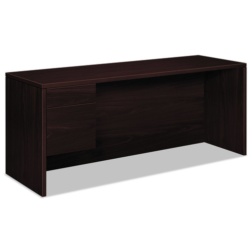 HON H10546L.NN 72 in. x 24 in. x 29.5 in. 10500 Series 3/4-Height Left Pedestal Credenza - Mahogany image number 0