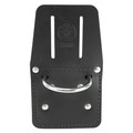 Tool Belts | Klein Tools 5456 Leather Hammer Holder with Slotted Connection and Metal Ring image number 4