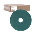 New Arrivals | Boardwalk BWK4016GRE 16 in. dia. Heavy-Duty Scrubbing Floor Pads - Green (5/Carton) image number 1