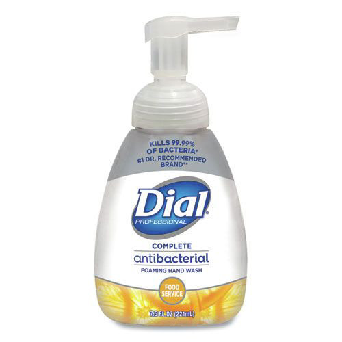 Dial Professional DIA 06001 Antibacterial Foaming Hand Wash, Light Citrus, 7.5 Oz Pump, 8/carton image number 0