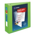 Avery 79779 Heavy-Duty 11 in. x 8.5 in. DuraHinge 3 Ring 2 in. Capacity View Binder with Locking One Touch EZD Rings - Green image number 0